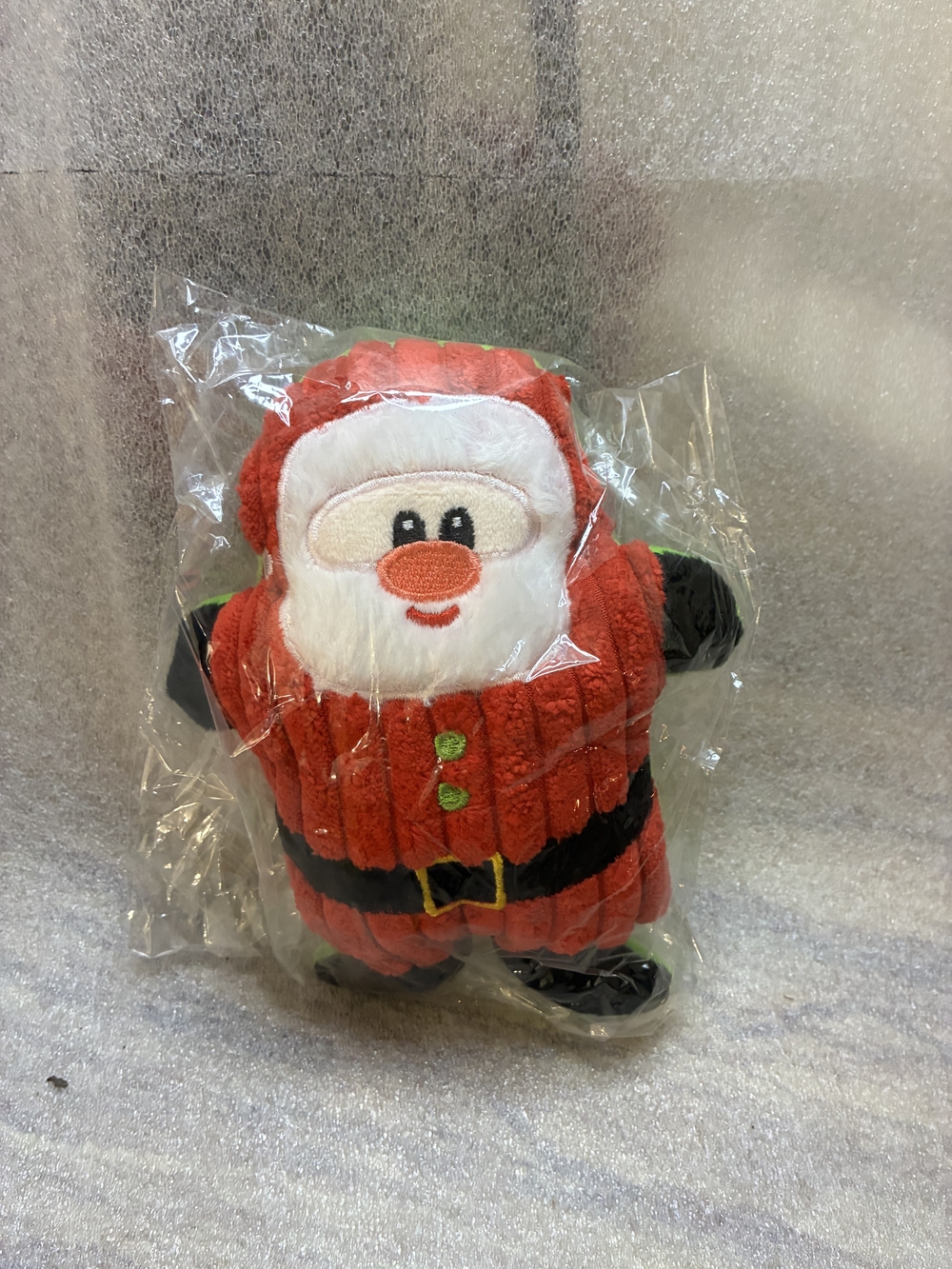 Plush Santa Claus Holiday Dog Toy - Red & White
